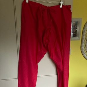 Indian style pull on drawstring cotton pants OS